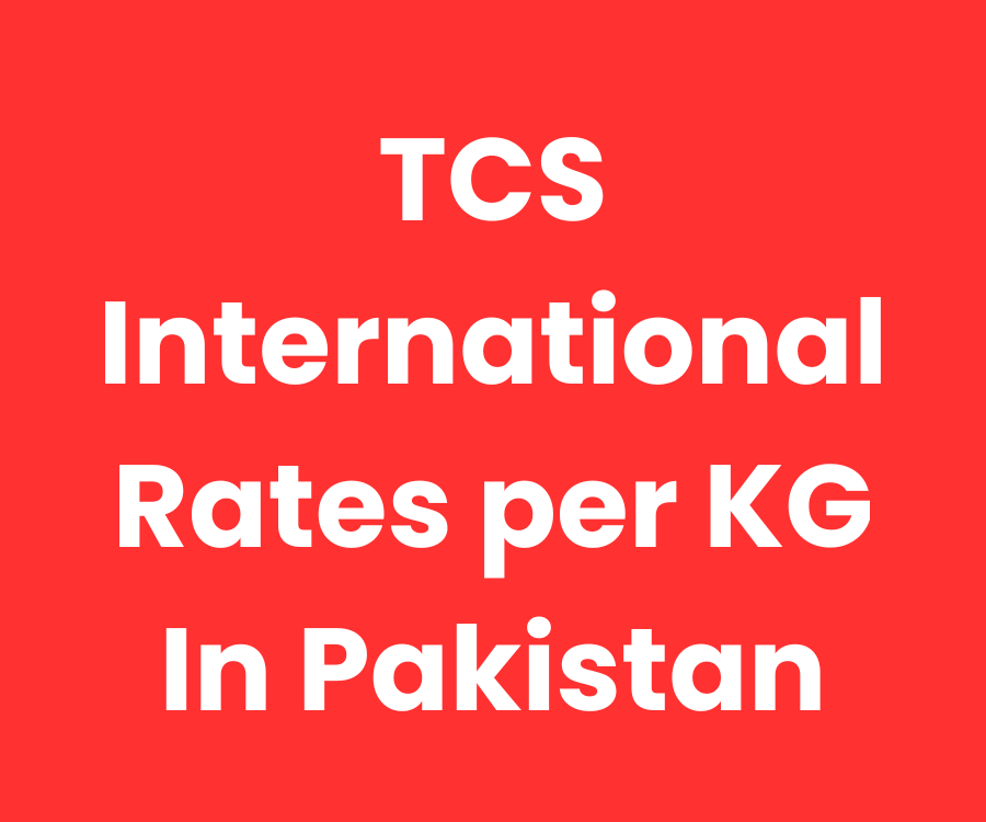 TCS international rates per kg