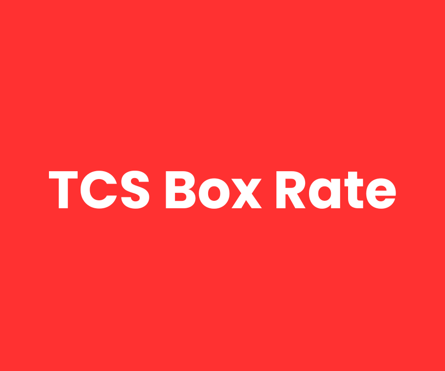 Tcs box rate
